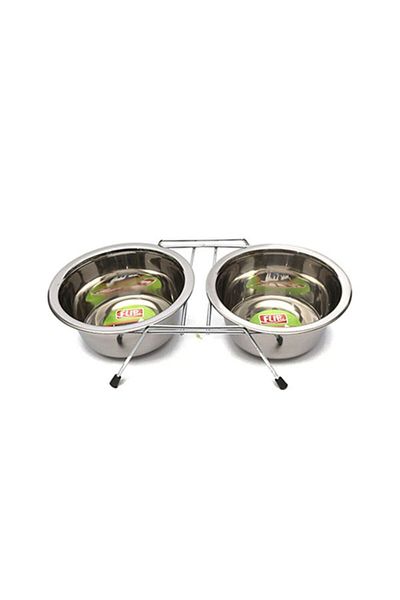 Flip 8 OzKe-3271d Steel Food Container with Wire Feet