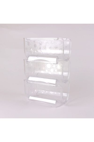 Decobella 2-Piece Bottle Organizer Shelf, Refrigerator Bottle Organizer Shelf