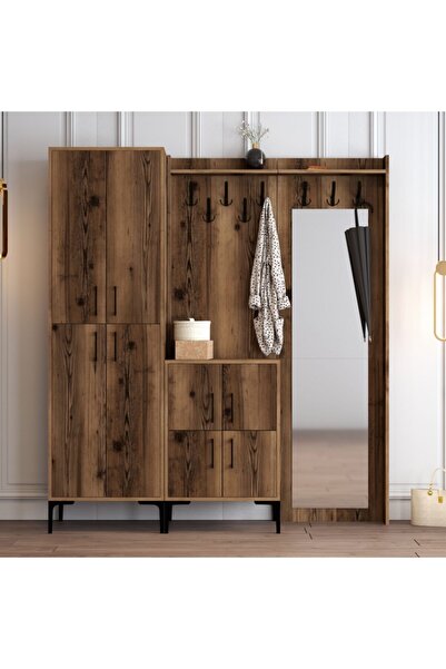 Variant Mobilya Berlin Abc Portmanto - Ceviz / Ceviz