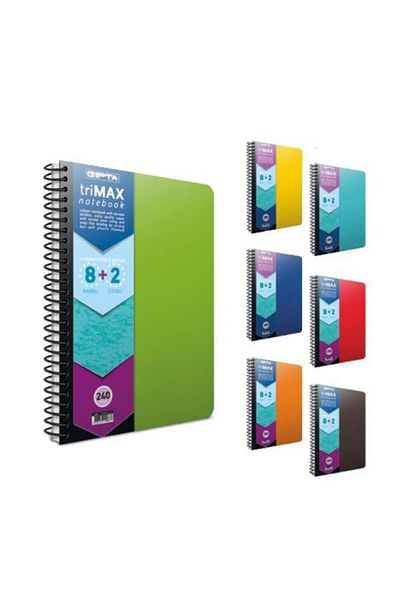 Gıpta Trimax A4 Separator Spiral 8+2 200 Foi Notebook