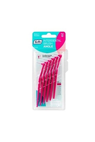 TePe Angel Uzun Saplı Arayüz Fırçası 6'lı Paket 0.4mm Pembe