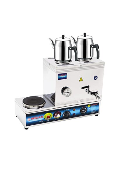 Mizan 40 Lık Elektrikli 30 Litre 2 Demlikli Çay Kazanı Hediyeli