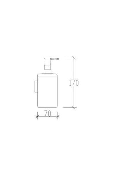Tema Bathroom Silva Liquid Soap Dispenser Stainless Chrome Set Top 81207