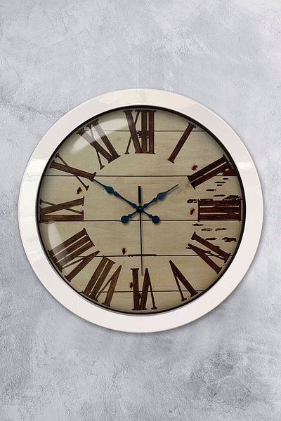 Kasva Concept Gift 36 cm White Metal Design Wall Clock