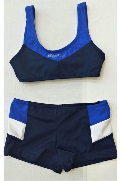 Sunsurf Παιδικό μπικίνι μαγιό με σορτς Navy Blue