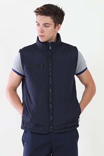 ModaCanel Мода Canel Синій жилет з флісовою підкладкою