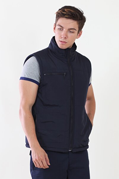 ModaCanel Мода Canel Синій жилет з флісовою підкладкою