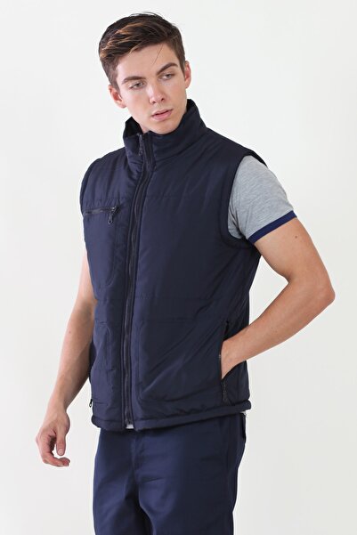 ModaCanel Мода Canel Синій жилет з флісовою підкладкою