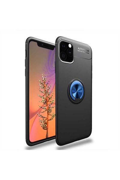 zore غطاء سيليكون متوافق مع آيفون 11 برو مع حلقة