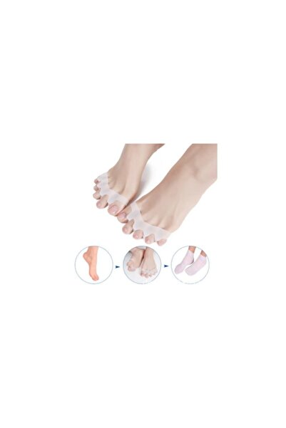 FırsatVar 2 Çift Ayak Parmağı Ayıran Silikon Hallux Valgus Önleyici Bunyon