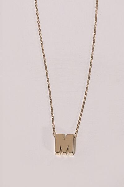 aytekgold Harf Kolye 14 Ayar 1.76 Gram