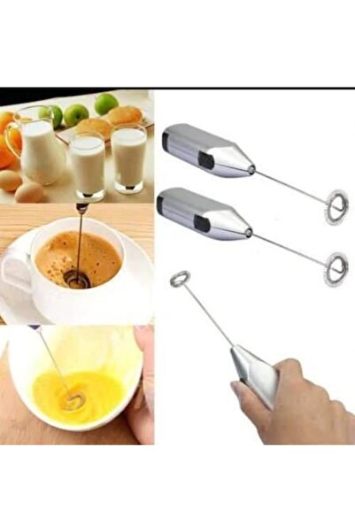 FırsatVar Pilli Mikser Kahve Süt Krema Likit Karıştırıcı Yumurta Çırpma