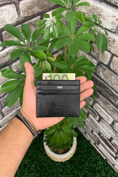 GUARD Black Camouflage Patterned Men's Credit Card Holder