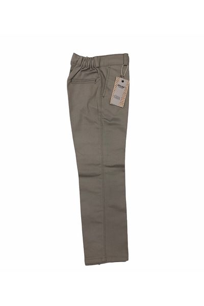 Dıgıl Kids Children's School Pants Canvas Half Rubber Primary School Middle School Quality Saf Beige