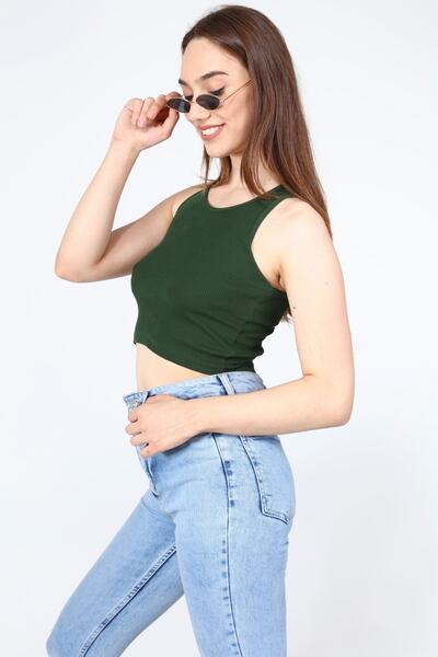 AFŞAR MODA Women's Rambo Crop Blouse