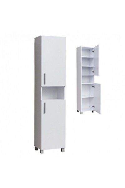 zerkaconcept Alvin 2 Kapaklı Tamamı Mdf Dolap Çok Amaçlı Mutfak Banyo Dolabı