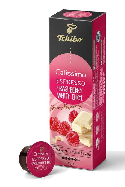 Tchibo Cafissimo Espresso Raspberry & White Choc Aromalı 10 Adet Kapsül Kahve