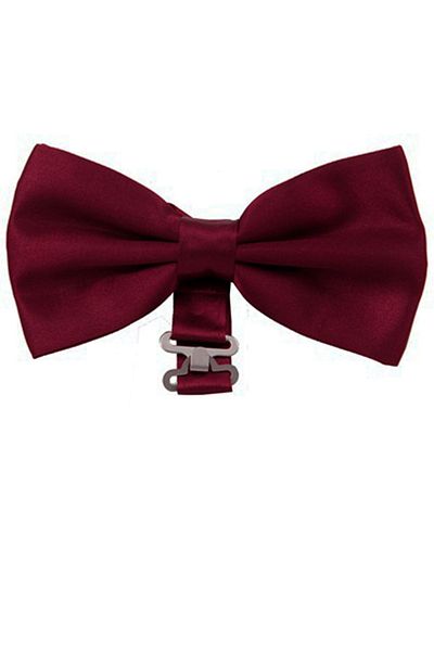 Varetta Set papion și brâu pentru bărbați, burgundă, smoking de mire, curea, batistă, cadou