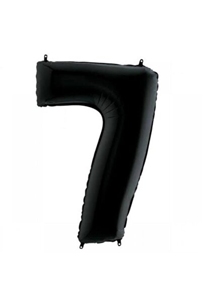 Dipak بالون أرقام فويل أسود (7) 34 بوصة 76 سم