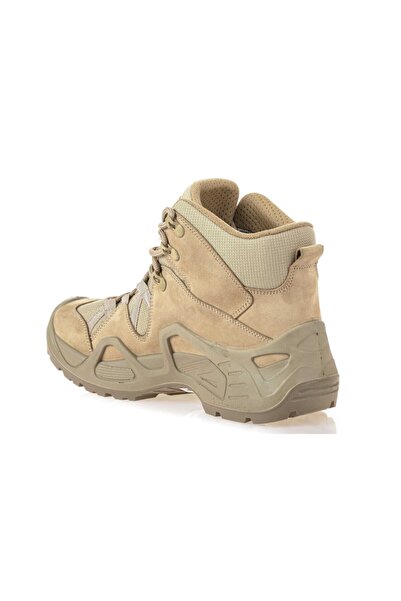 Scooter 1492 Genuine Leather Nubuck Tactical Beige Waterproof Men's Boots