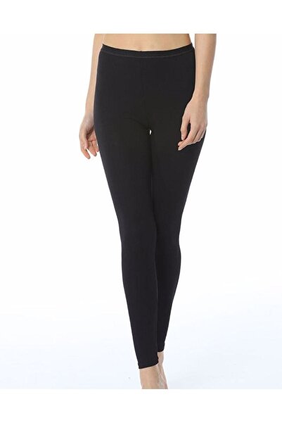 imer Kadın Siyah Modal Uzun Tayt 4339