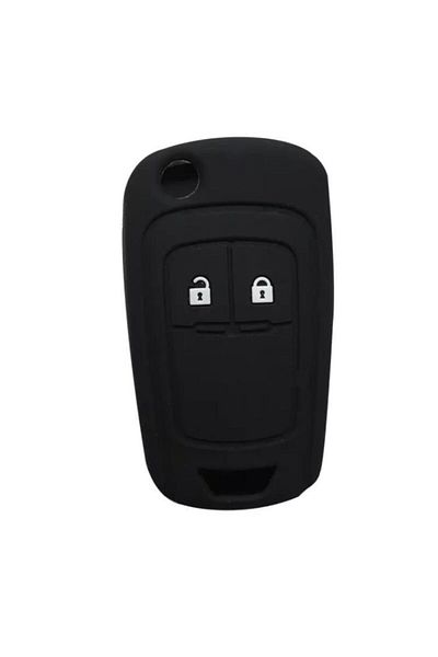 OEM Husa pentru chei din silicon negru pentru Opel Astra Corsa Mokka Insignia compatibila cu 2 chei