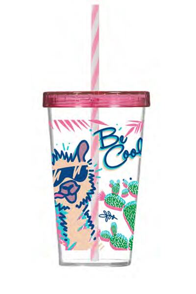 krommet Desenli Pipetli Bardak 660 Cc - Be Cool