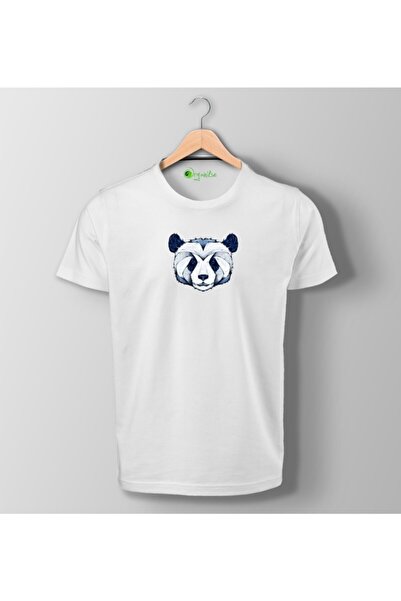 organikse Panda organska bela majica za odrasle sa printom