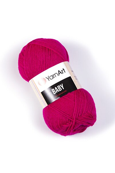 Yarnart بيبي - حبل تريكو يدوي للأطفال فوشيا-8041