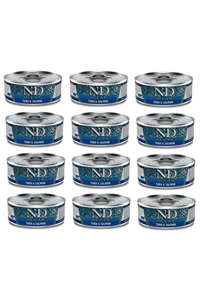 N&D Ocean Ton Ve Somonlu Kedi Konservesi X 12 Adet