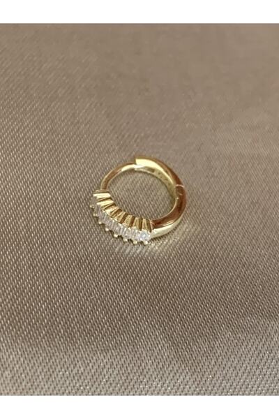 denizden silver Tekli Gümüş Mini Halka Küpe