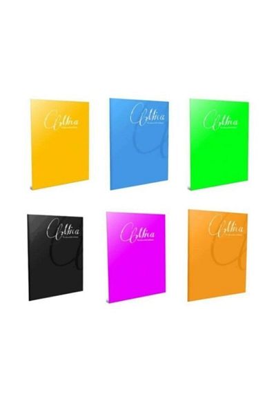 Gıpta Mica Wire Stitched Plastic Cover A4 Notebook 60 Sheets Checkered