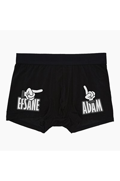 modacix Legendarni muški zabavni bokserice crni