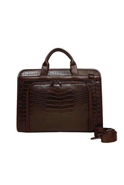 GENTE Unisex Laptop & Briefcase Καφέ Gn071603kr