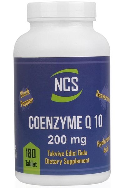 NCS Coenzyme Q 10 200 Mg Resveratrol Hyaluronic Acid 180 Tablets
