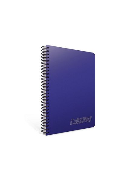 Gıpta Caiet cu spirală Chromo A5 80 coli copertă din plastic (1347) violet cu dungi