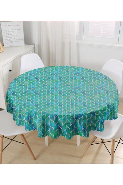 Realhomes Спеціальний дизайн цифровий друк сучасний круглий скатертина - Діам...