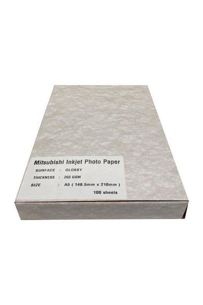Mitsubishi A5 260gr Glossy Inkjet Paper