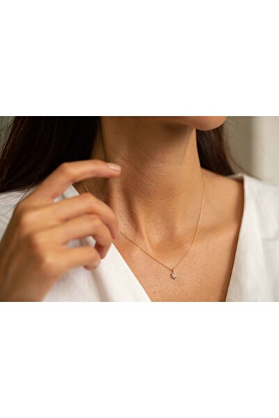 Reis Kuyumculuk Kadın Pembe Reis Cemre Kutup Kolye