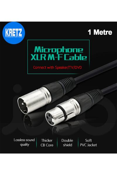 Xlre -xlrd Mikrofon Kablosu - 1 Metre