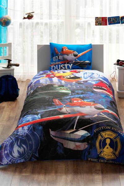 Taç Disney Planes Tek Kişilik Lisanslı Kapitoneli Nevresim Takımı