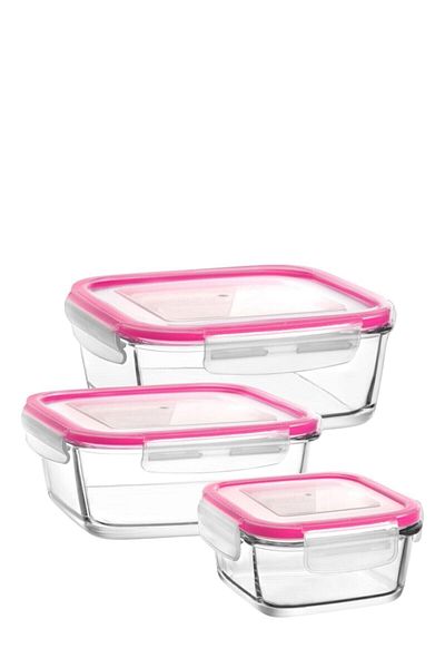 LAV 3-Piece Fresco Locked Glass Storage Set