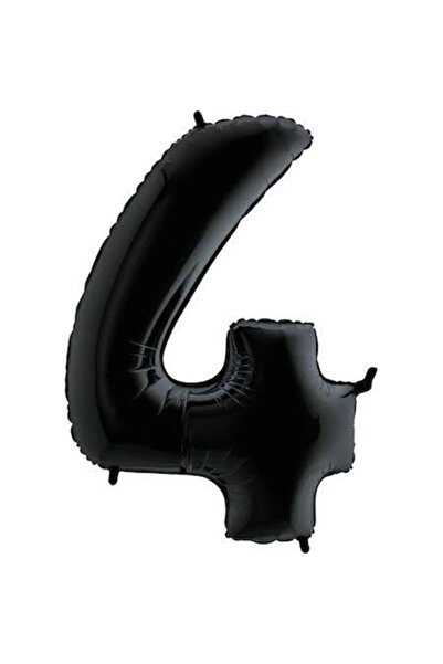Generic Brand Black Foil Number Balloon (4) 34 Inch 76 cm