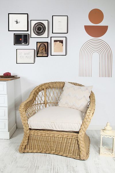 cotton maison Husa de Perna Boho Arunca Zigzag 45x45 Cm