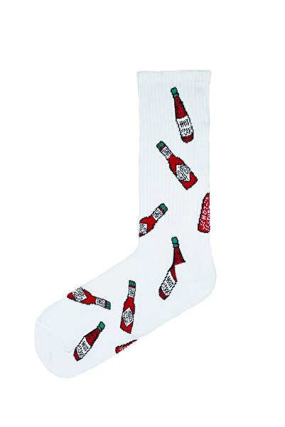CARNAVAL SOCKS Πολύχρωμες αθλητικές κάλτσες με μοτίβο πικρής σάλτσας