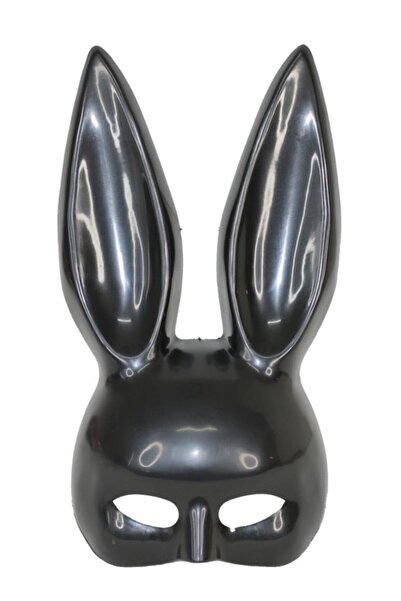 BeySüS Cadılar Bayramı Tavşan Maskesi Siyah