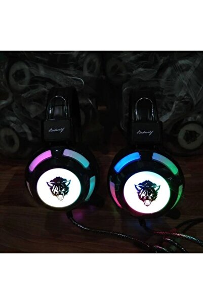 Dynego Mikrofonlu Oyuncu Kulaklığı Yeni Rgb Led Işıklı Kulaklık V8