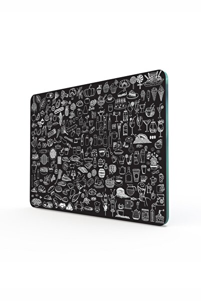 Decovetro Cam Kesme Tahtası Ve Sunum Tablası | Yiyecek Ve Içecek Desenli | 30...