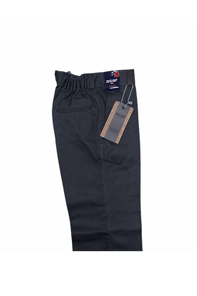 dıgıl Children's School Pants Canvas Half Rubber Primary School Middle School Quality Gray