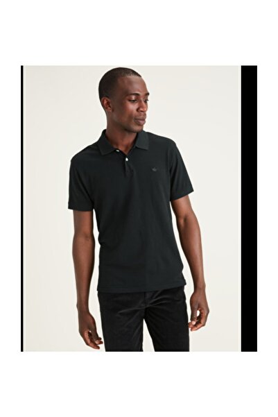 Dockers تيشيرت رجالي برقبة بولو باللون الأسود من ICON POLO MINERAL A1159-0000